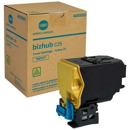 TONER ORIGINAL KONIKA MINOLTA BIZHUB C25 TNP27Y AMARILLLO