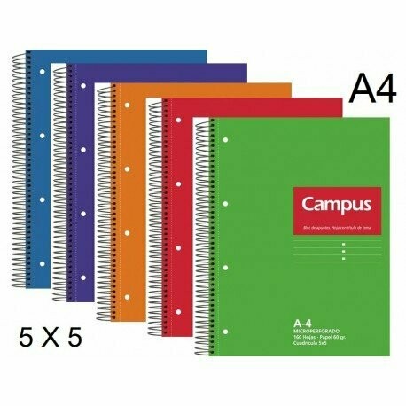 BLOC A4 CAMPUS 160H T/DURA 5X5