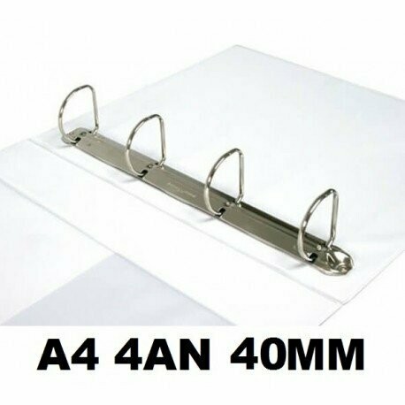 CARPETA CANGURO A4 4ANILLAS 40MM BOLSA EN PORTADA 40MM