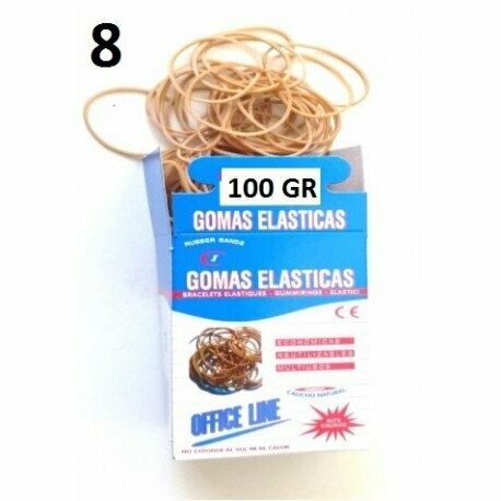 GOMAS ELASTICAS 100 GR Nº8