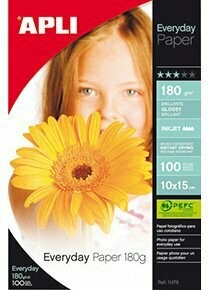 PAPEL FOTOGRAFICO EVERYDAY 10X15 180G 100H