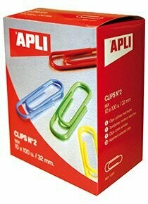 CLIPS SURTIDO DE COLORES Nº2 32MM