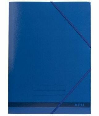 CARPETA GOMAS 3 SOLAPAS AZUL