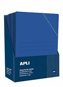CARPETA GOMAS 3 SOLPAS AZUL
