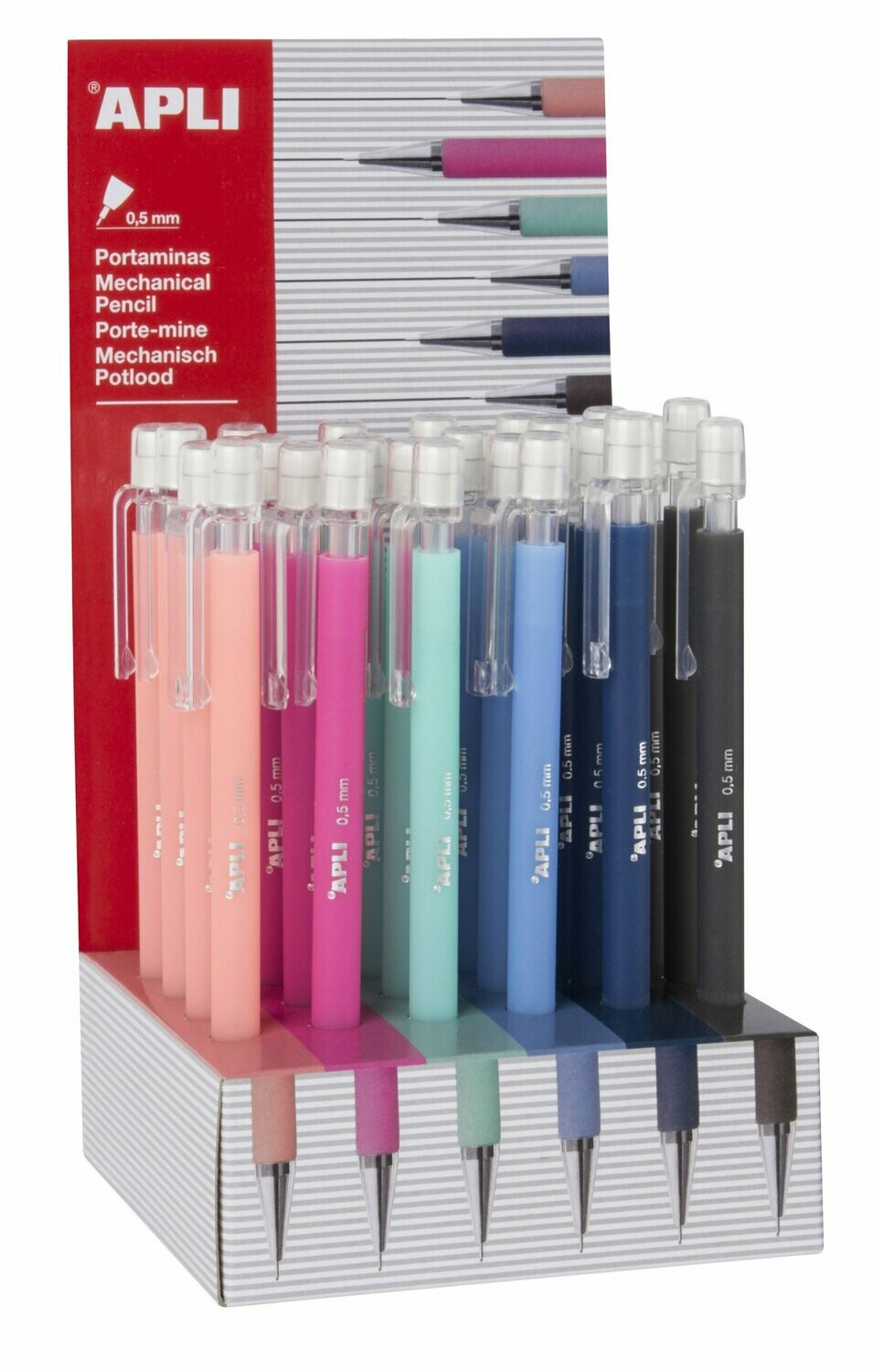 PORTAMINAS 0.5MM COLORES SURTIDO