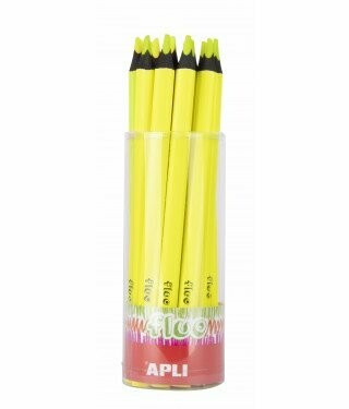 LAPIZ JUMBO FLUO TRIANGULAR AMARILLO