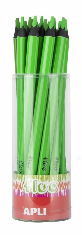 ​LAPIZ JUMBO FLUO TRIANGULAR VERDE