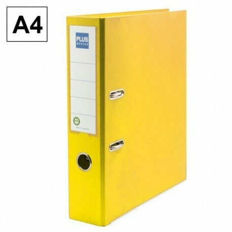 ARCHIVADOR A4 PLUS LOMO ANCHO AMARILLO