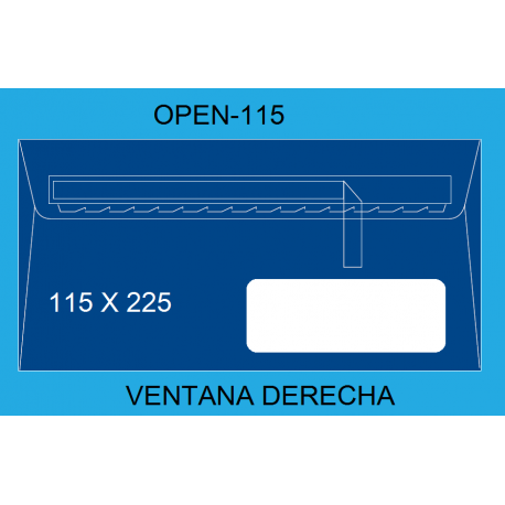 CAJA DE 500 SOBRES 115X225MM