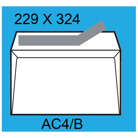 CAJA DE 250 SOBRES TAMAÑO 229X334 MM