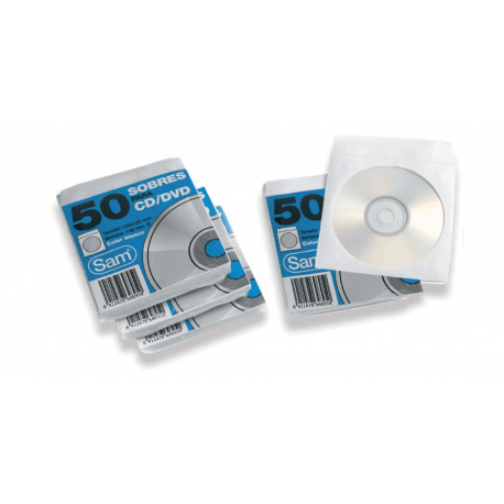 SOBRES CD BLANCO P/50