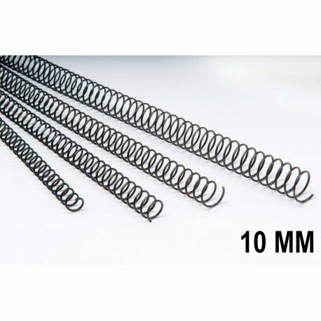 CANUTILLO DE ESPIRAL DE METALICOS 10MM CAJA DE 100