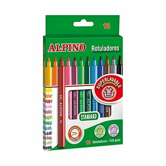 CAJA 12 ROTULADORES ALPINO