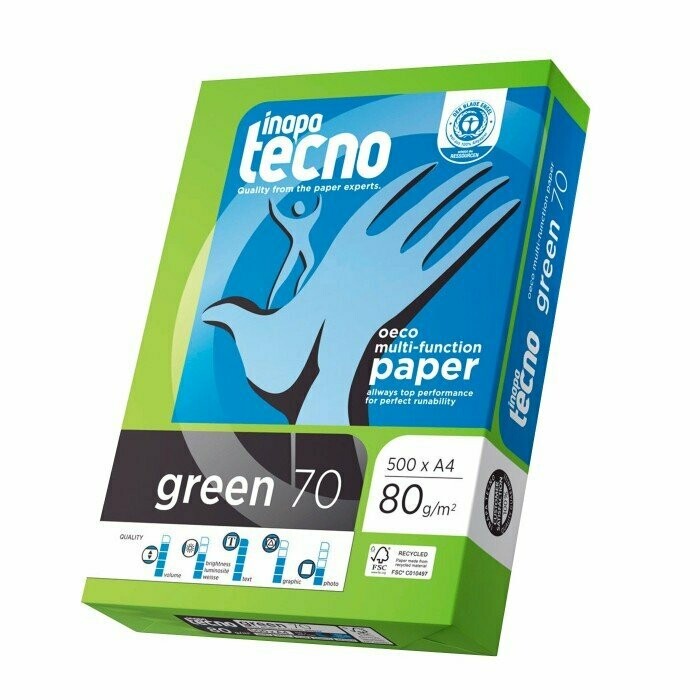 CAJA PAPEL INAPA TECNO GREEN A/4 80GR