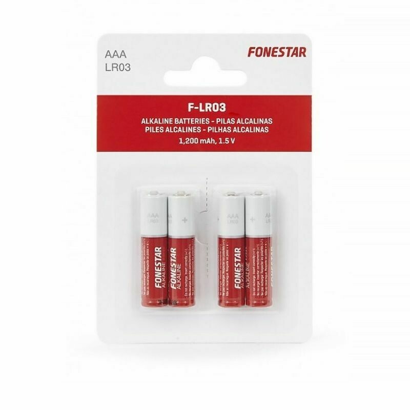 PACK DE 4 PILAS FONESTAR F-LR03 ALCALINA AAA