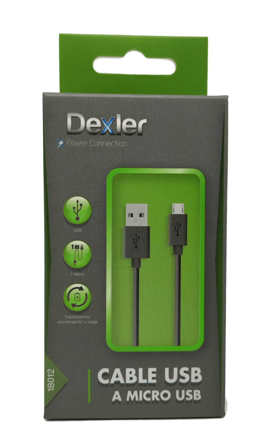 DEXLER CABLE USB A MICRO USB NEGRO