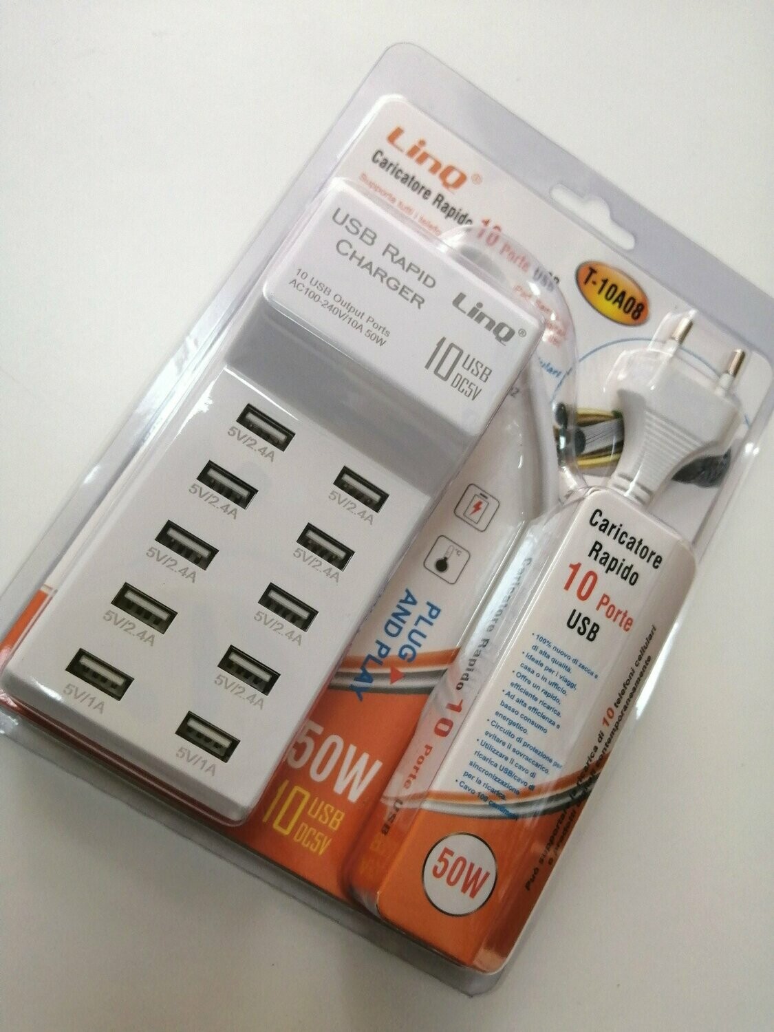 CARGADOR USB DE 10 PUERTOS