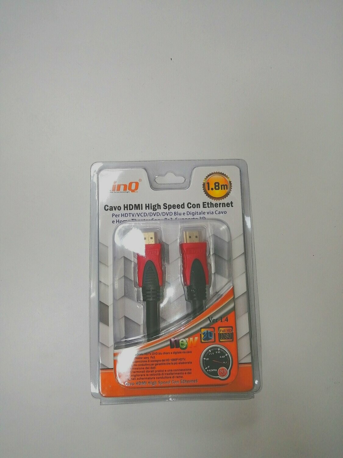 CABLE HDMI ALTA VELOCIDAD 1.4 DIGITAL 1.8M