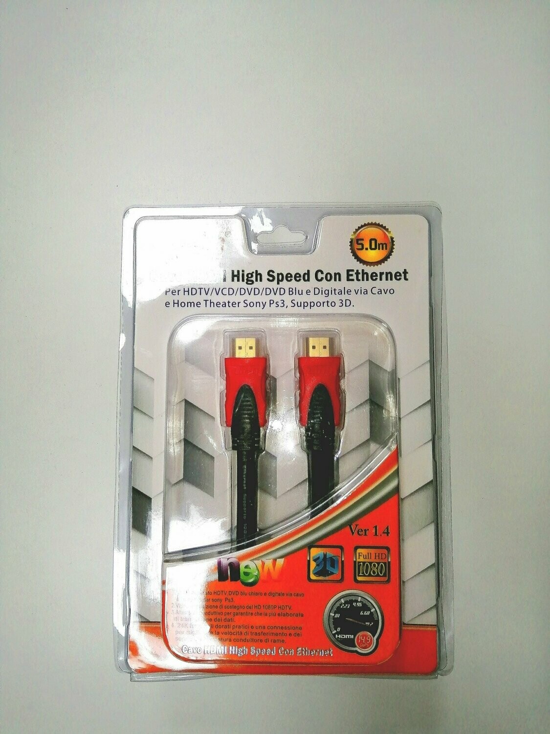 CABLE HDMI ALTA VELOCIDAD 1.4 DIGITAL 5M