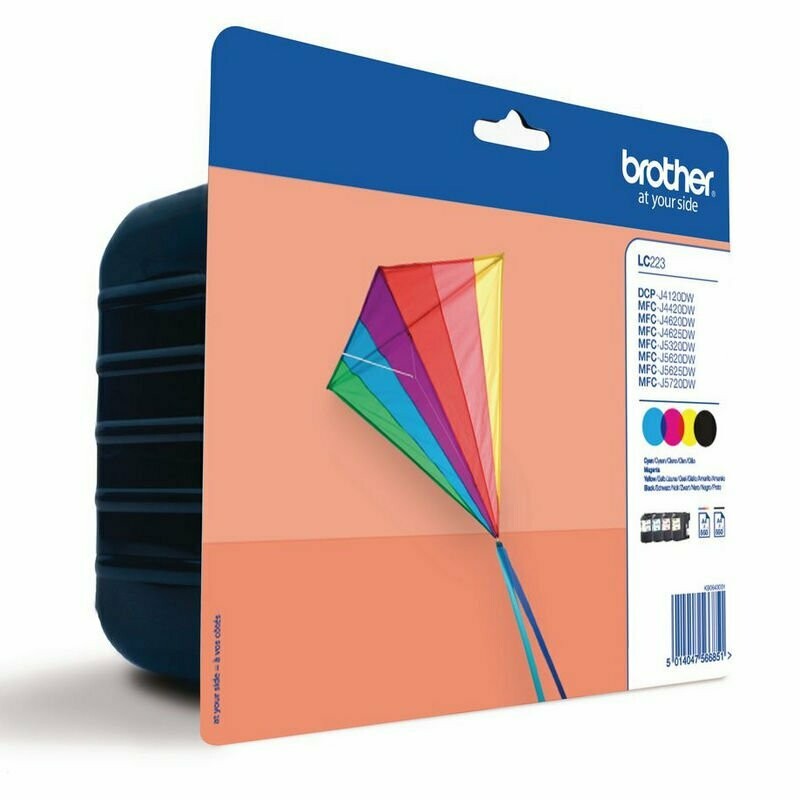 MULTIPACK ORIGINAL BROTHER LC223 NEGRO - CYAN - MAGENTA - AMARILLO