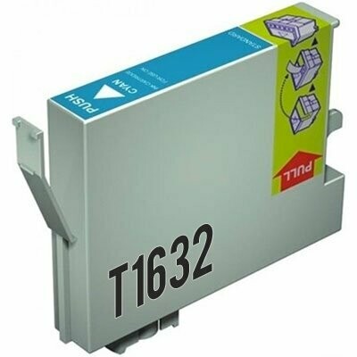 CARTUCHO COMPATIBLE EPSON T1632XL CYAN