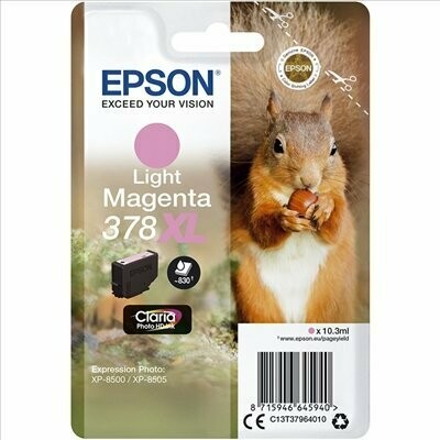 ​CARTUCHOS ORIGINAL EPSON 378 XL MAGENTA CLARO