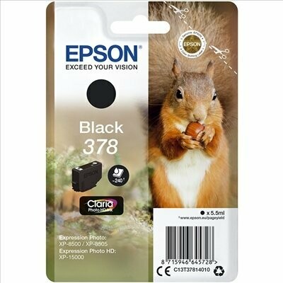 CARTUCHOS ORIGINAL EPSON 378 NEGRO