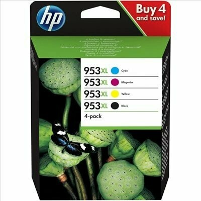 MULTIPACK CARTUCHOS ORIGINALES  HP 953XL NEGRO - CYAN - MAGENTA - AMARILLO