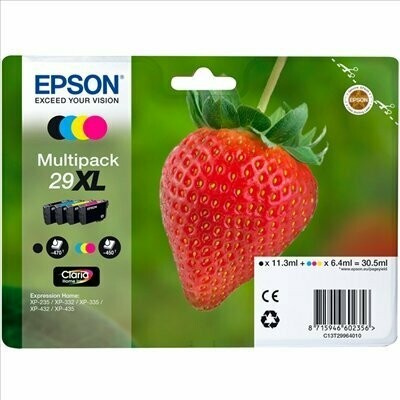 MULTIPACK EPSON T2996 (29XL) NEGRO - CYAN - MAGENTA - AMARILLO
