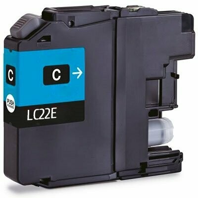 CARTUCHO COMPATIBLE BROTHER LC22 CYAN XXL