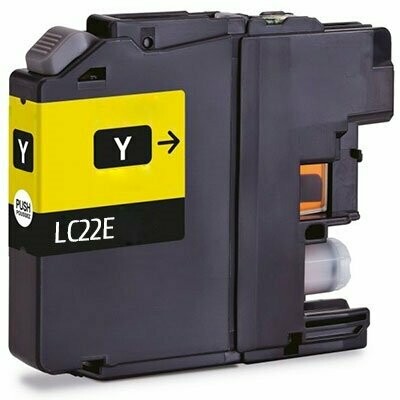 CARTUCHO COMPATIBLE BROTHER LC22 AMARILLO XXL
