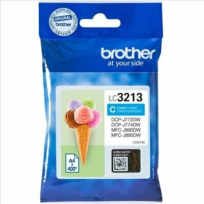 CARTUCHO ORIGINAL BROTHER LC3213 CYAN