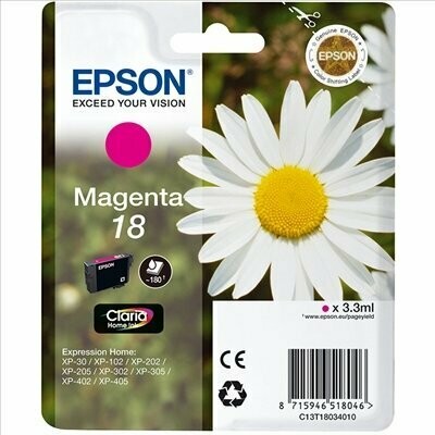 CARTUCHO ORIGINAL EPSON T1803 MAGENTA