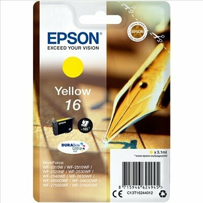 CARTUCHO ORIGINAL EPSON T1634XL AMARILLO