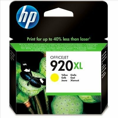 CARTUCHO ORIGINAL HP 920XL AMARILLO