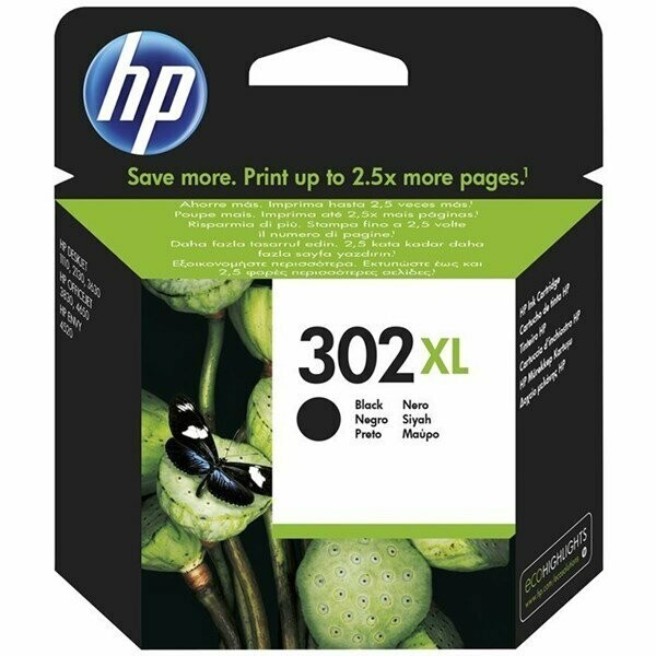 CARTUCHO ORIGINAL HP 302XL NEGRO