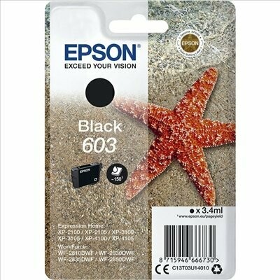 CARTUCHO ORIGINAL EPSON 603 NEGRO