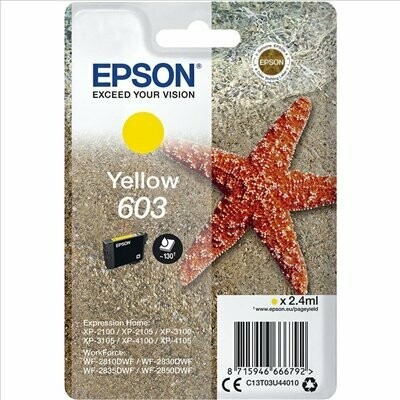 CARTUCHO ORIGINAL EPSON 603 AMARILLO