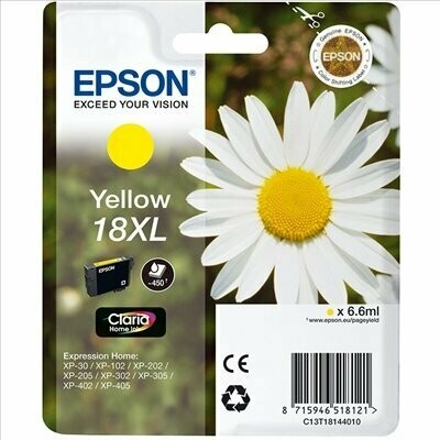 CARTUCHO ORIGINAL EPSON T1814XL AMARILLO
