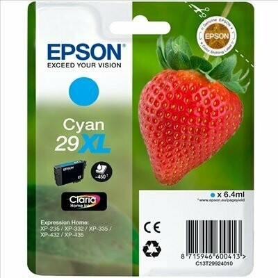 CARTUCHO ORIGINAL EPSON T2992XL CYAN