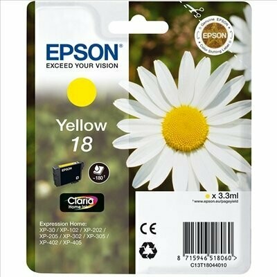 CARTUCHO ORIGINAL EPSON T1804 AMARILLO