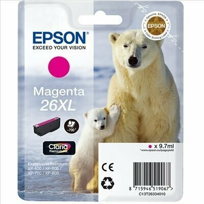 CARTUCHO ORIGINAL EPSON T2633XL MAGENTA