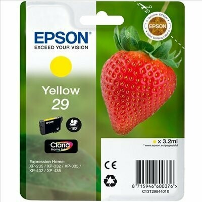 CARTUCHO ORIGINAL EPSON T2984 AMARILLO