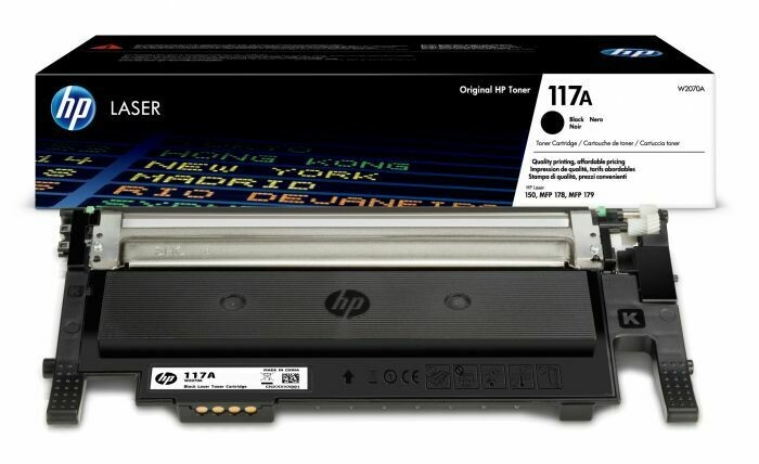 TONER ORIGINAL HP 117A (W2070A) NEGRO.