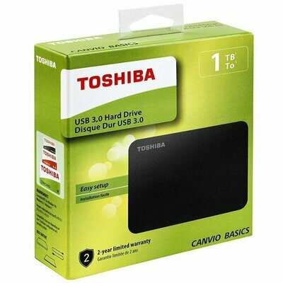 TOSHIBA HD DISCO DURO EXTERNO 2.5" 1TB.
