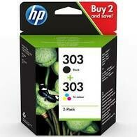 CARTUCHOS ORIGINALES MULTIPACK HP 303 XL NEGRO Y COLOR.