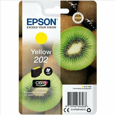 ​CARTUCHO ORIGINAL EPSON 202 AMARILLO