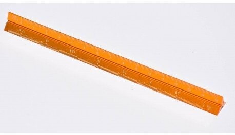ESCALIMETRO 15 CM DORADO.