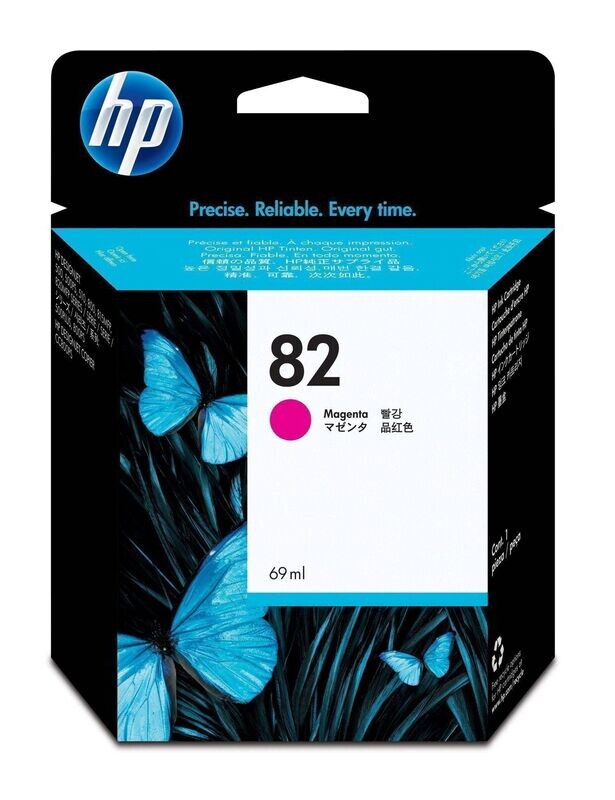 CARTUCHOS ORIGINALES HP 82 MAGENTA 69ML.