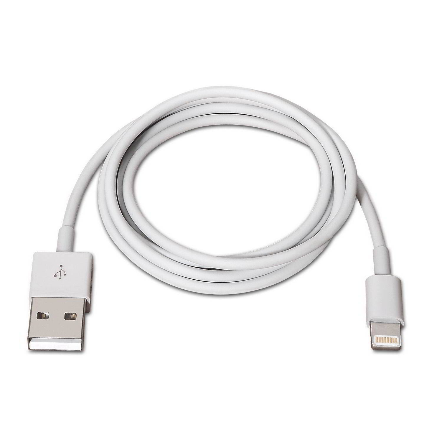 CABLE USB 2.0 LIGHTNING AISENS 1M BLANCO.